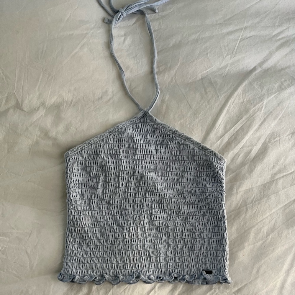 Cropped halter tank top